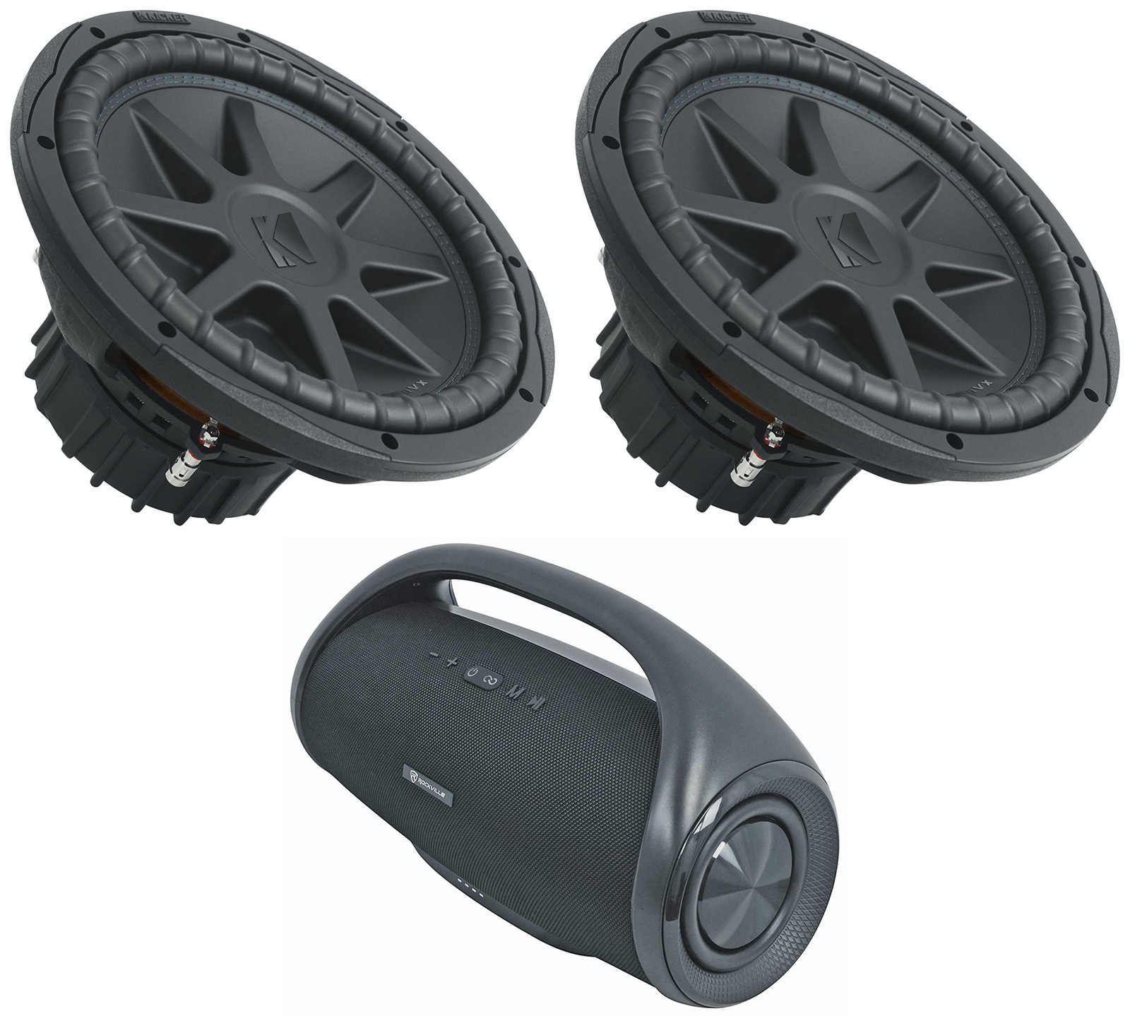 2 Kicker 50CVX124 COMPVX 12 автомобильных аудиосистемных сабвуферов Домашний динамик CVX124 101790₽