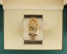 2016 Rolex Datejust 178278 Champagne Diamond Dial 18kt President No Papers 31mm