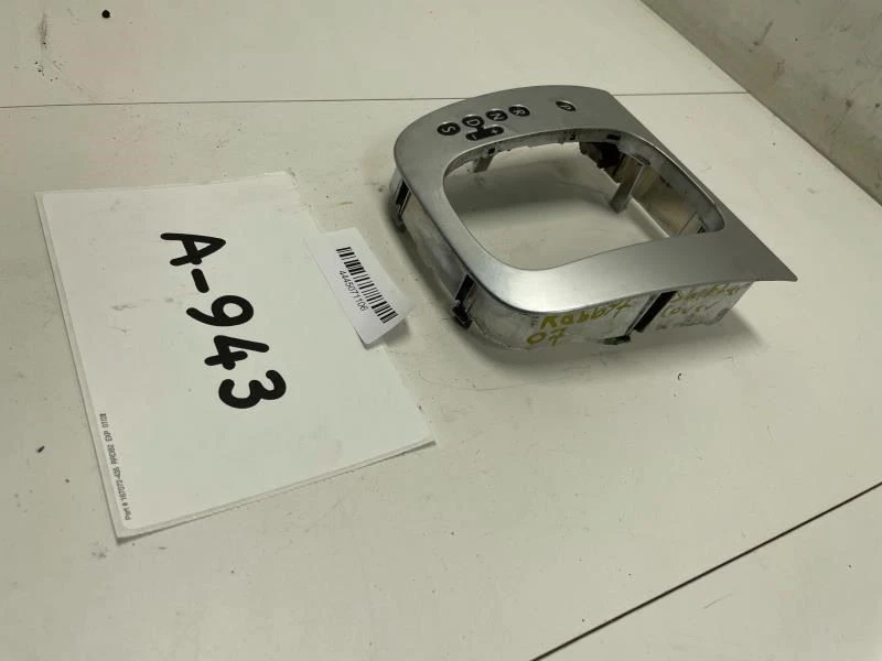 Volkswagen Rabbit 2008 transmisión palanca de cambios bisel cromado OEM+ Foto 3 de 4