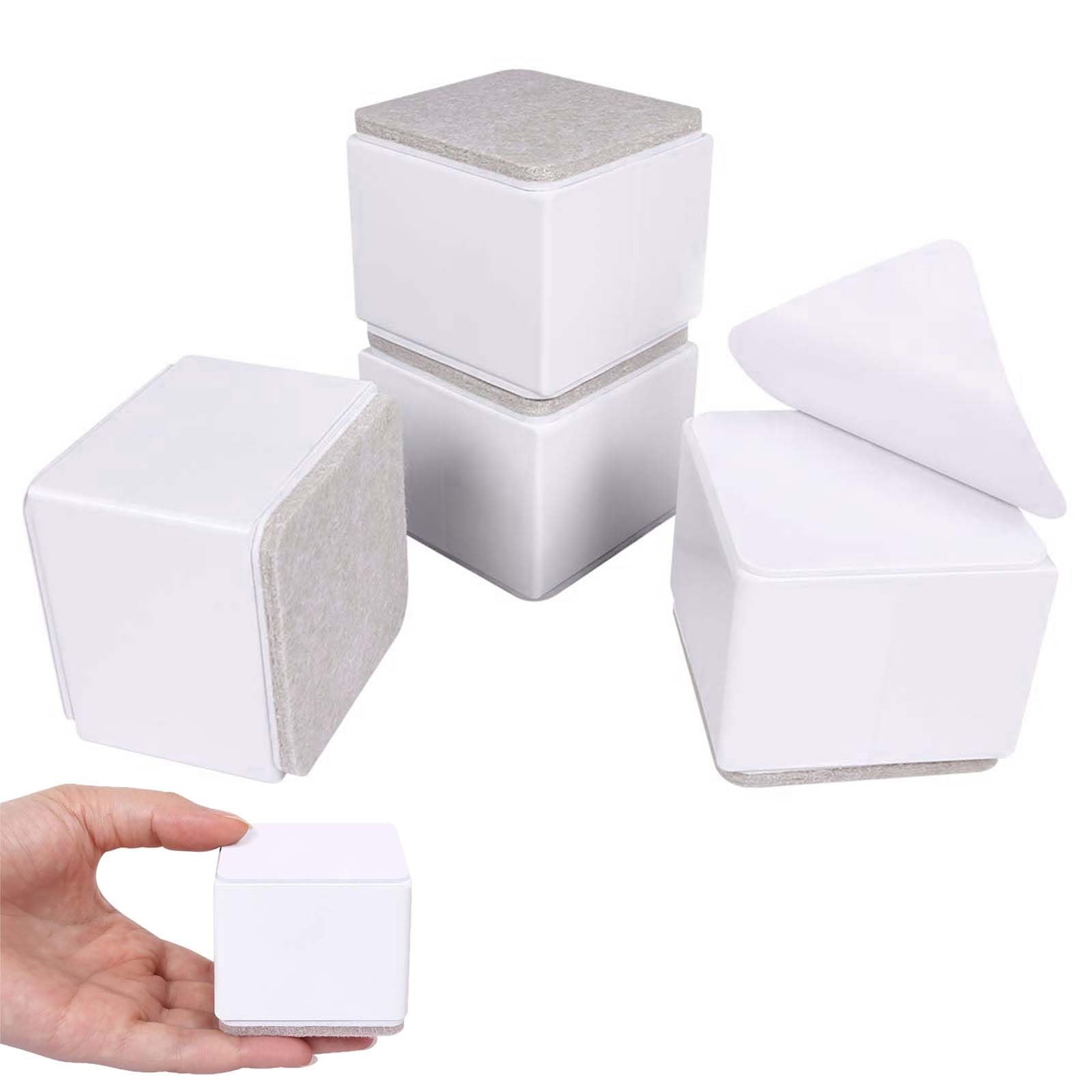 Rehausseurs de meubles de 4 pièces cales autocollantes armoires lits canapés noirs