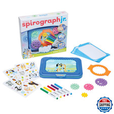 Spirograph Jr Bluey and Friends Toddler Drawing Art Kit, Arts Crafts Activity