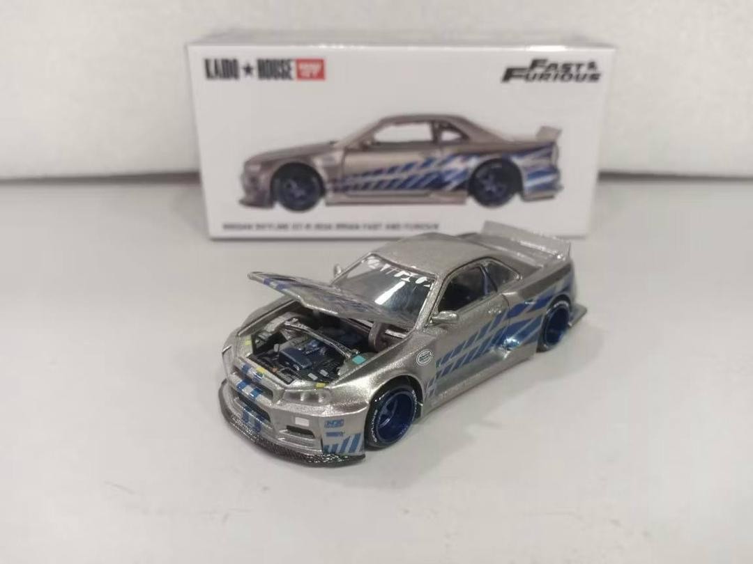 Kaido House x Mini GT Nissan Skyline GTR R34 CUSTOM Brian O Connor