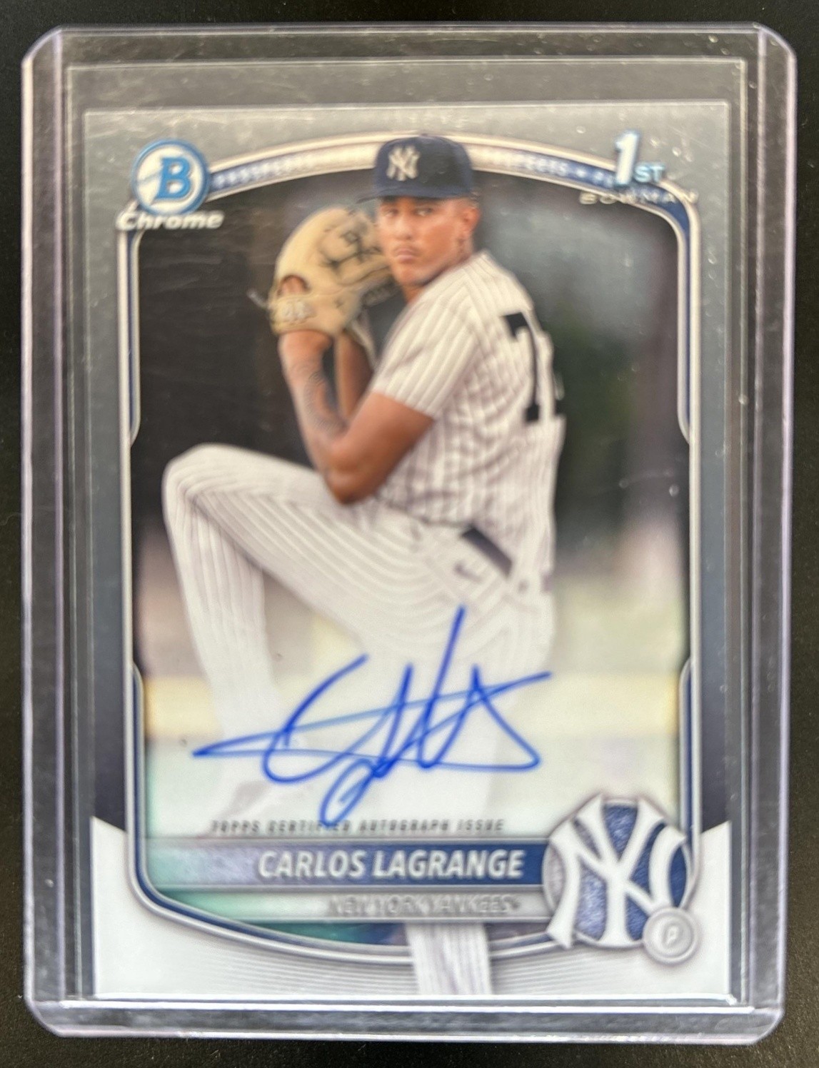 2025 Bowman Chrome Carlos Lagrange Auto 1st Prospect #CPA-CL Yankees