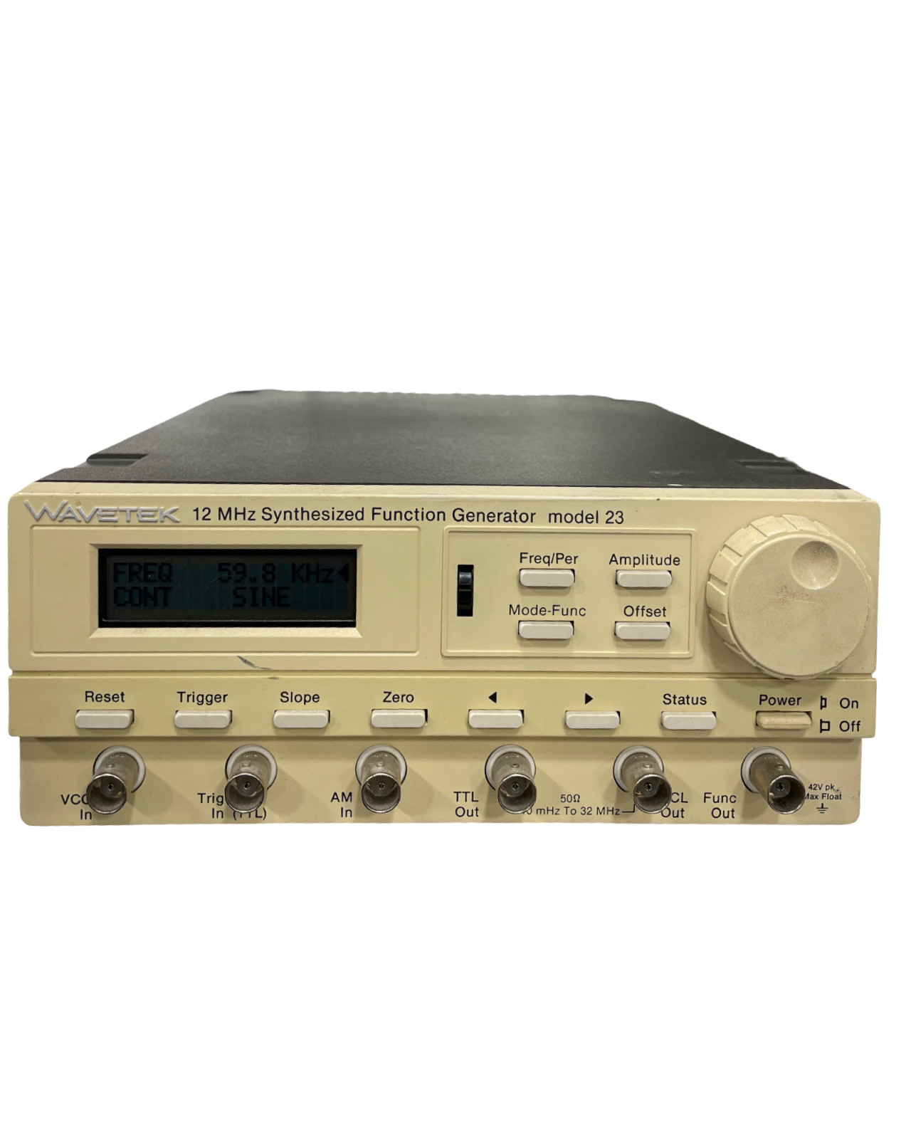 Wavetek Model 23 12MHz Synthesized Function Generator - Powers ON! #21