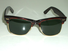 50mm VINTAGE B L RAY-BAN W1270 VVAS TORT/GOLD G15 GLASS WAYFARER MAX SUNGLASSES