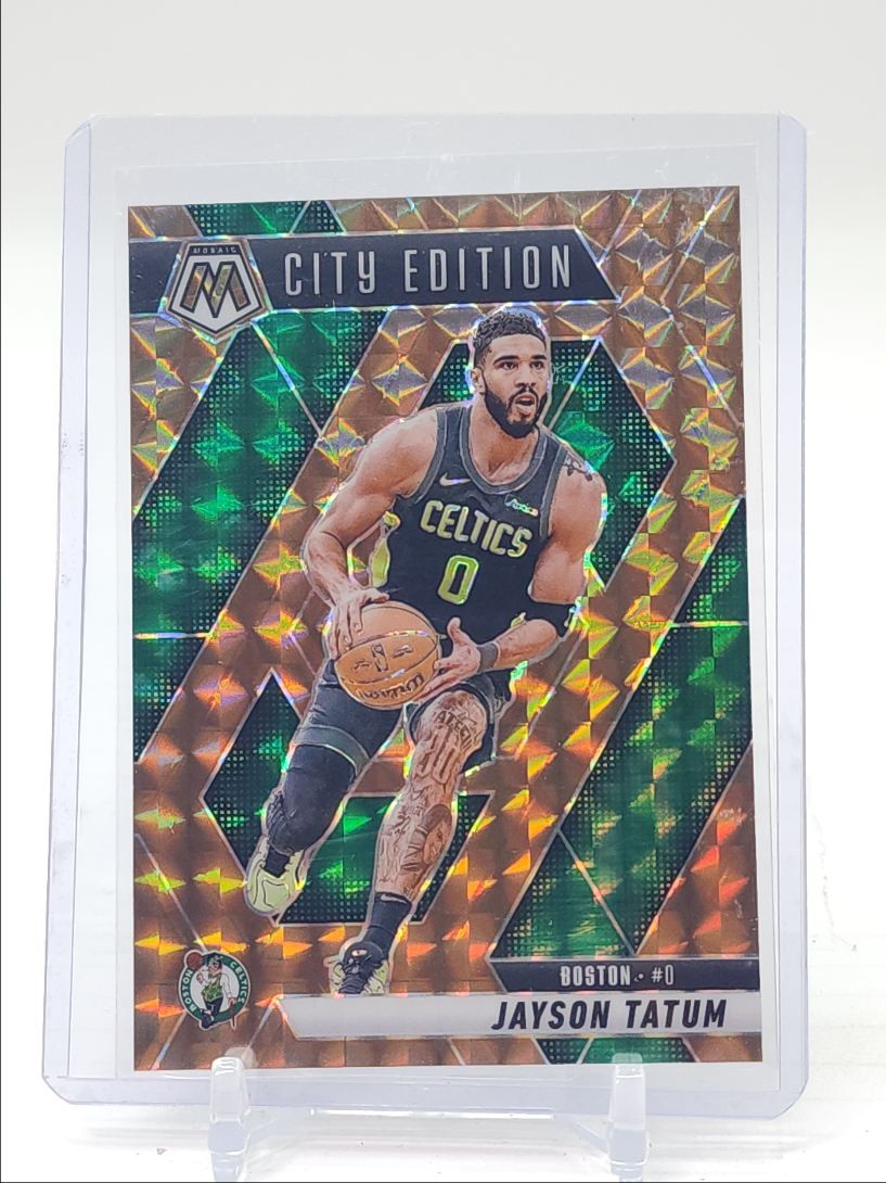 JAYSON TATUM 2024-25 MOSAIC CITY EDITION BRONZE MOSAIC PRIZM #287 /75 Q2795