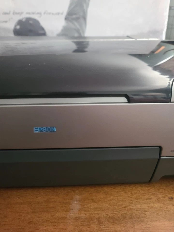 Epson Stylus Photo Printer R1800 Wide Format Inkjet Powers On (Read)  - Image 4 of 4