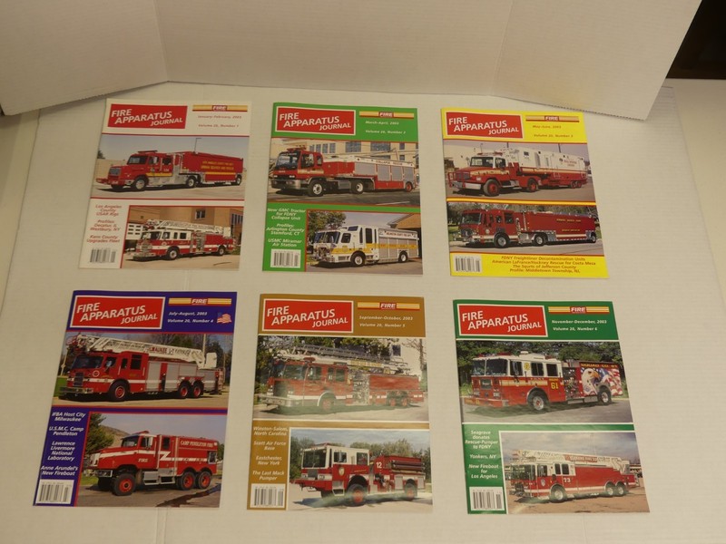 Fire Apparatus Journal - Volume 20 - FULL YEAR - 2003 SIX ISSUES