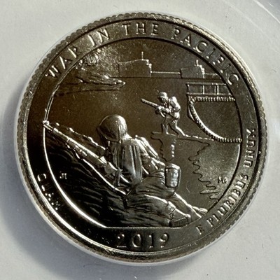 2019 W War In The Pacific - ANACS MS 68 - Guam Quarter America