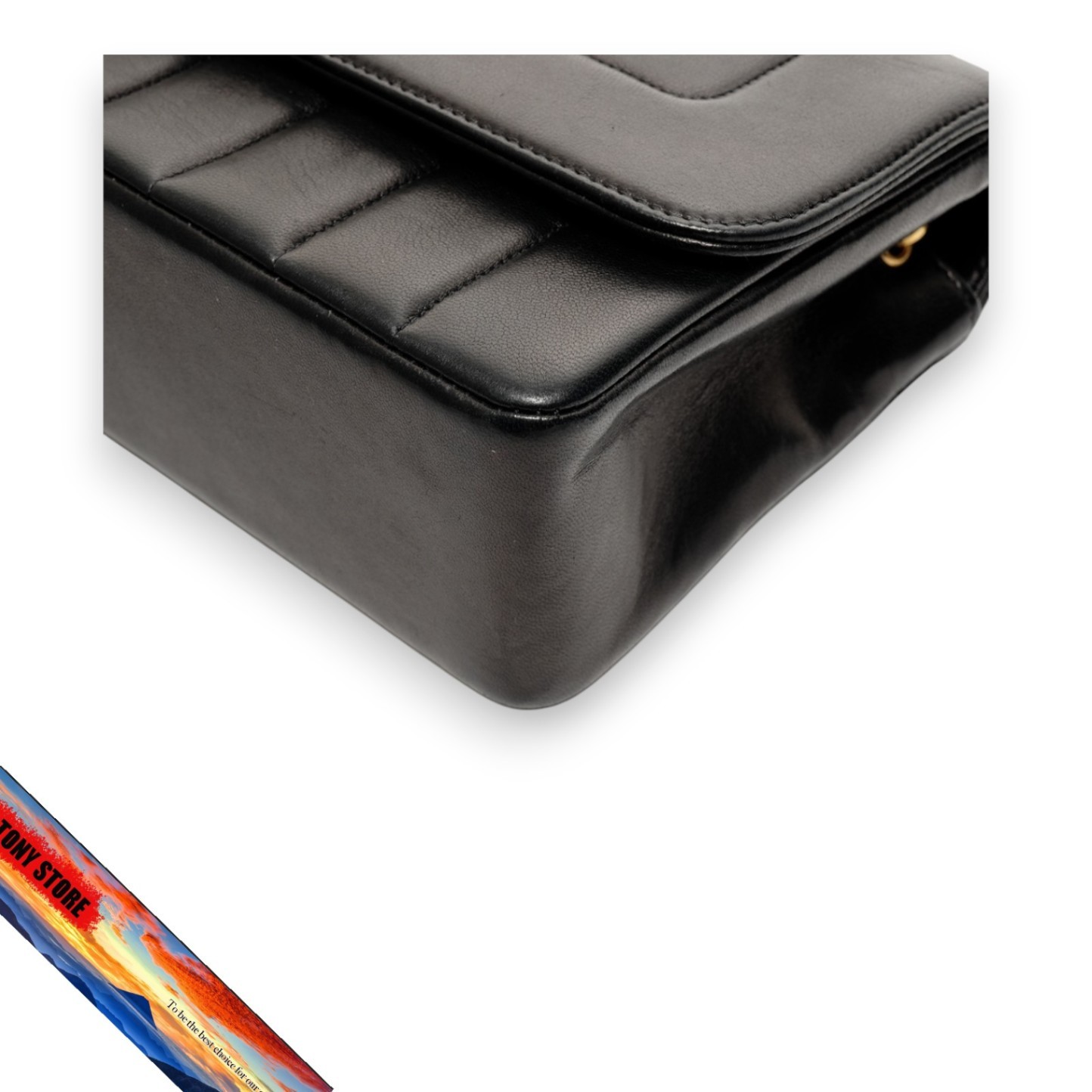 Chanel Shoulder Bag No. 2 Lambskin Turnlock Mademoiselle Black thumbnail 6