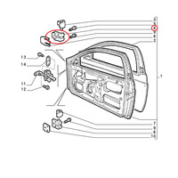 Scharnier SeitentüR Vorne Rechts Lancia Y Original 7792756