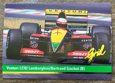 1992 Grid Motorcard Formula 1 - Bertrand Gachot #29 for sale | eBay