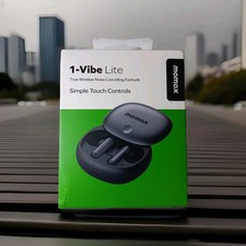 1 - Vibe Lite True Wireless Noise Cancelling Earbuds with Charging Case Black