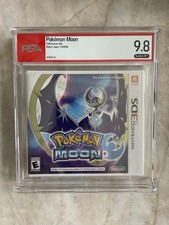 Pokemon Moon Nintendo 3DS Clasificado PSA 9.8 Sellado A++ Videojuego Pliegue en Y Nuevo
