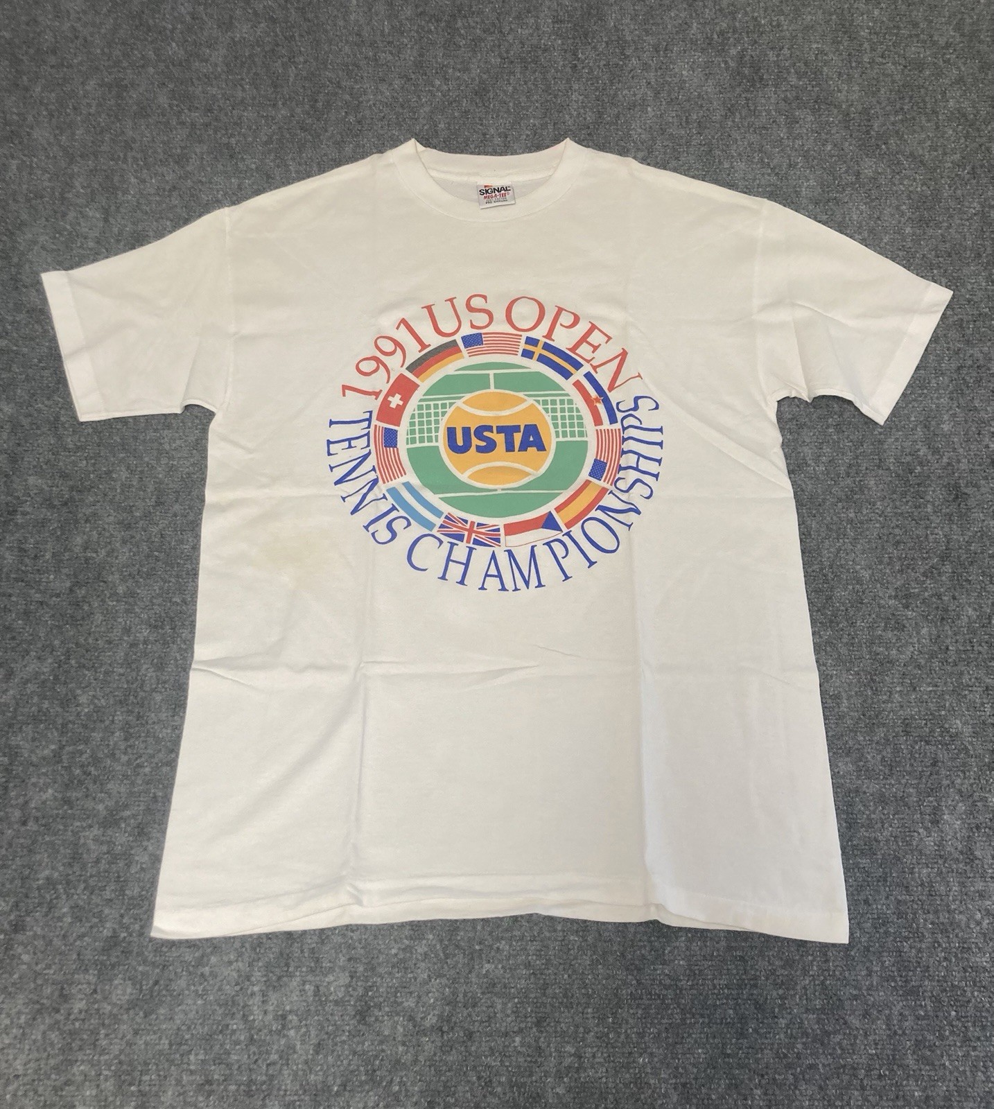 Vintage 1991 US Open Tennis Championships T Shirt Size L