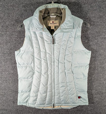 Woolrich Light Blue Puffer Vest Womens Size Medium Winter Outdoor Zip Pockets