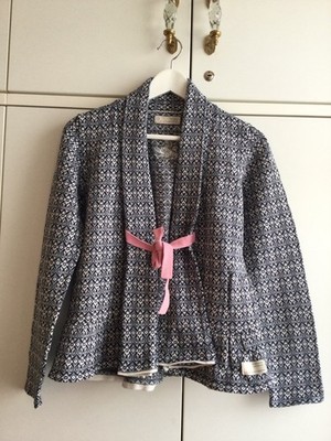 Odd Molly Jacke Gr. 2 M Gr. 38/40 blau weiß , schön!