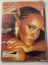 RARE ESSENCE MAGAZINE December 1977 Bill Cosby Straight Talk Hair Makeup Gifts