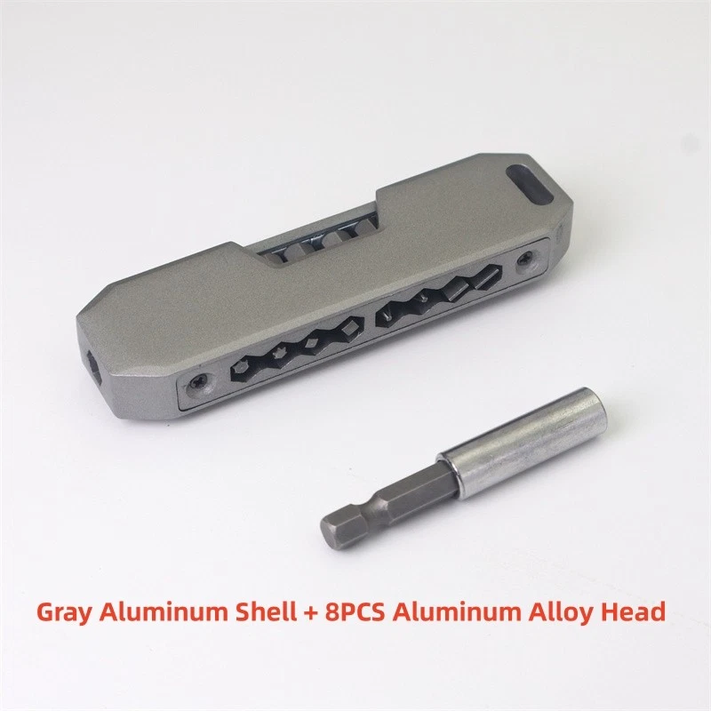 New 8/10 Heads EDC Pocket Tools Multifunctional Compact Screwdriver Set Tool - Image 4 of 4