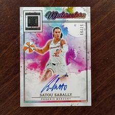 2025 Panini Impeccable WNBA #WC-SS Satou Sabally Watercolors AUTO /99