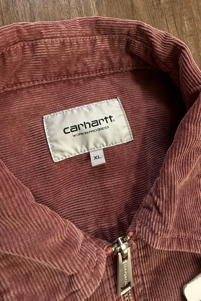 Carhartt WIP Corduroy Reynold Shirt Jacket 'Dusky Pink' Washed Zip