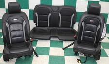 22 Camaro Coupe Black Leather Heated Power Front Buckets Backseat Seats Set 22 Camaro Coupe Black Leather Heated Power Front Buckets Backseat Seats Set