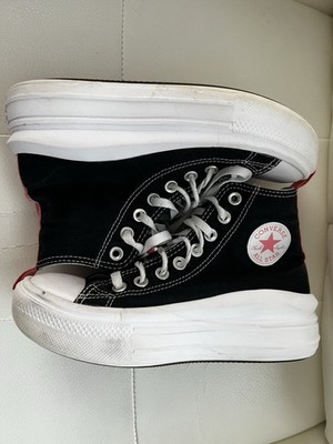 Converse All Star Move Hi Platform Sneakers Black/Pink Women s 5.5 Pre-Owned