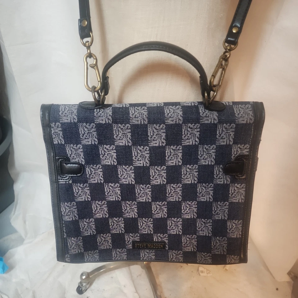 BOLSO DE MANO STEVE MADDEN MUJER JACQUARD DENIM Bandolera de Hombro Foto 4 de 4