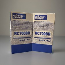 Star RC700BR Ribbon Cassette Black and Red Lot Of 2