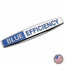 Blue Efficiency Side Fender Marker Sticker OEM ABS Badge Logo Emblem Decorate