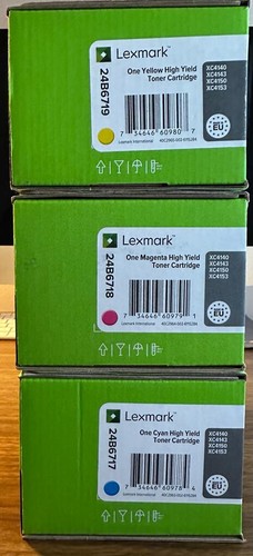 TONER LEXMARK 24B671 (CIANO) 24B6718 (MAGENTA) 24B6719 (GIALLO) - ORIGINALE - Foto 2 di 6