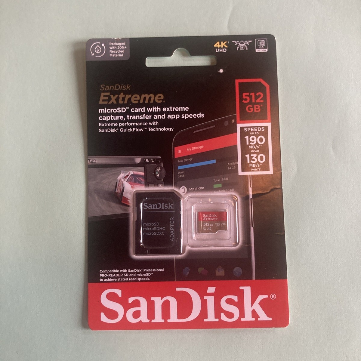 SanDisk Extreme microSDXC 512GB SanDisk Extreme microSDXC 512 GB 