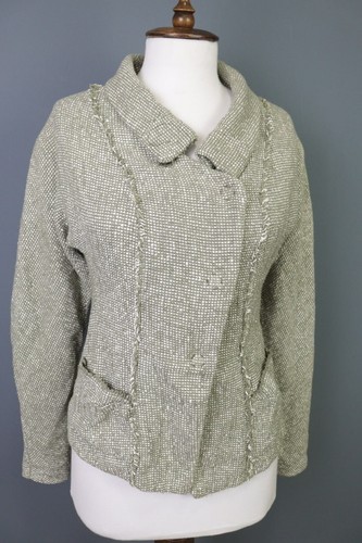TRANSIT PAR SUCH Ivory Double Breast Blazer Jacket Size 2 - Picture 6 of 19