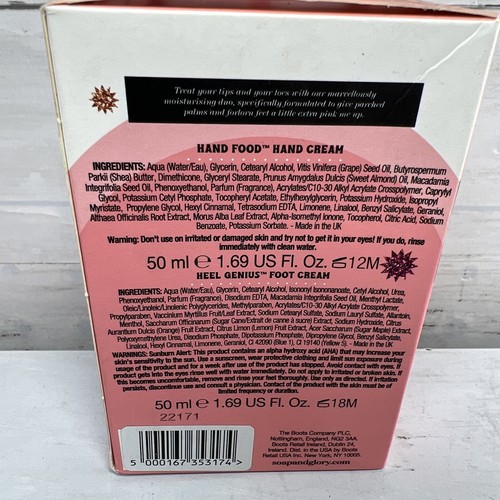 2 BRAND New Soap & Glory Body Scrub 3pk & Hand & Foot Cream Gift Set NIDB - Picture 8 of 11