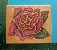 ROSE DESIGNS Flower Rubber Stamp by Rubber Stampede 771-H
