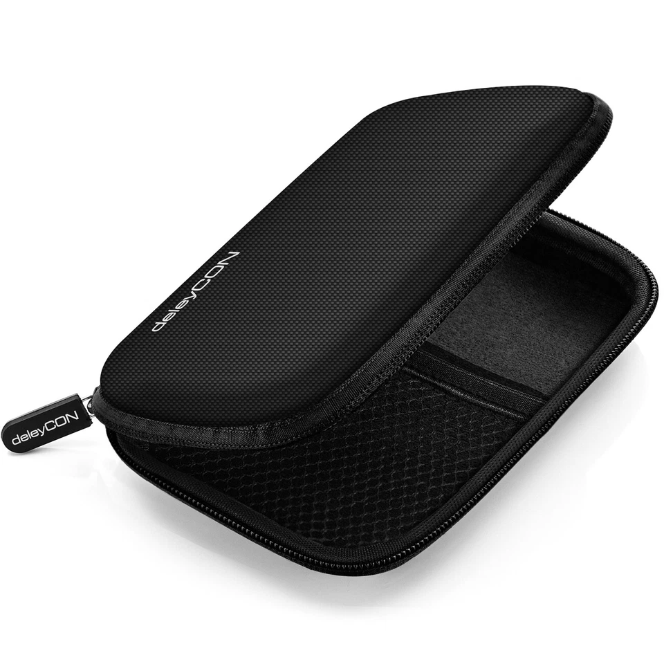 2,5 Zoll Festplattentasche Case Tasche für externe Festplatte HDD SSD 2 Fächer - Bild 2 von 4