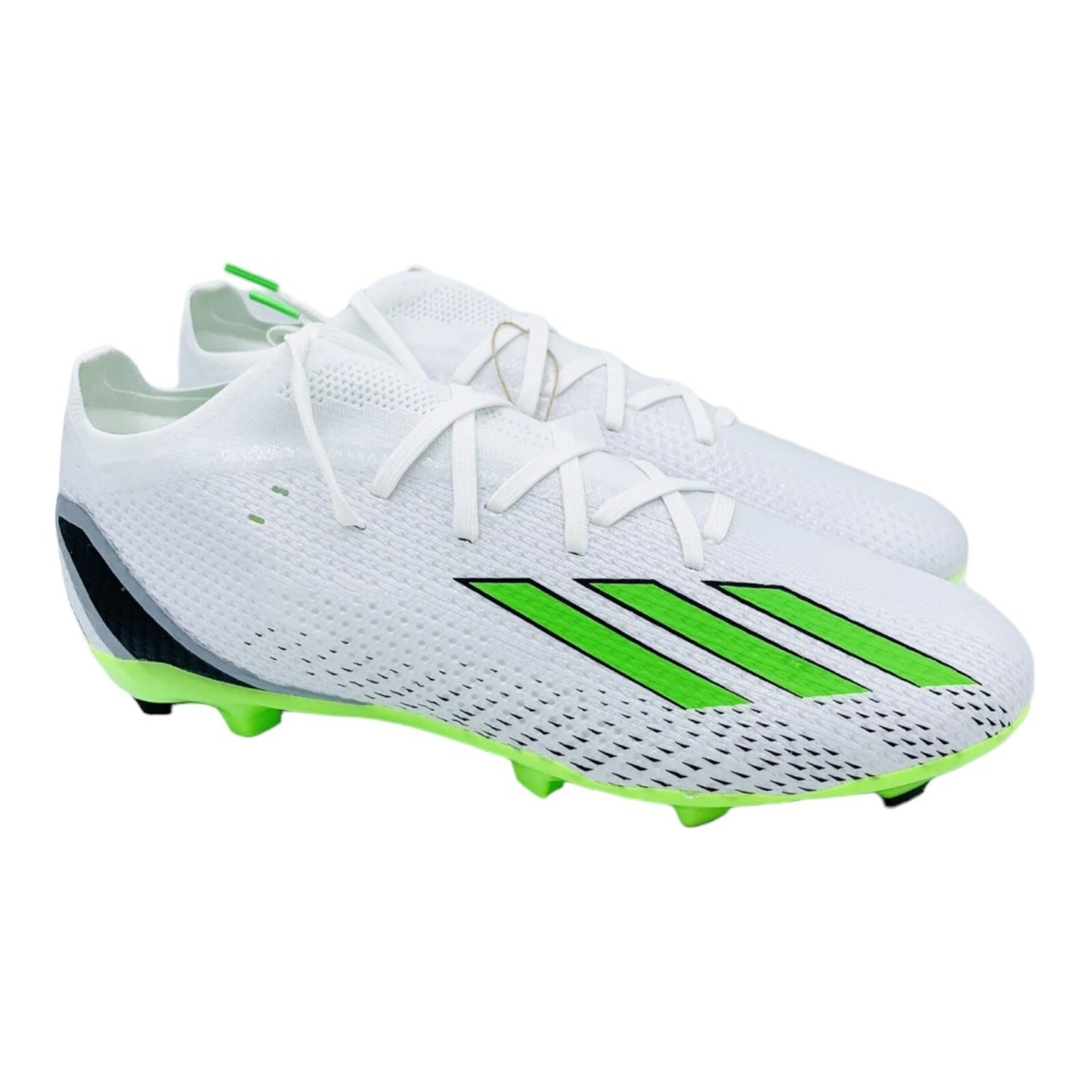 adidas X FG Soccer Cleats White Black Green Men's HP5904