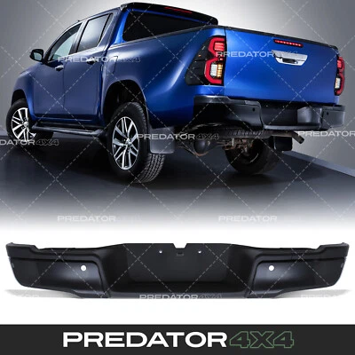 PREDATOR4X4 BLACK REAR BUMPER REPLACEMENT ASSEMBLY STEP FOR TOYOTA HILUX REVO MK8 MK9 2015+