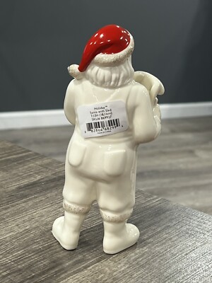 Lenox American By Design Holiday Santa with Sled 7.13” Figurine