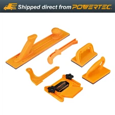 POWERTEC 71718 Safety Kit with Deluxe Featherboard for Use On Table Saws