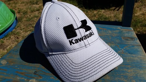 White Factory Kawasaki Good Times Street Demo Days New Era Hat FREE SHIPPING EUC