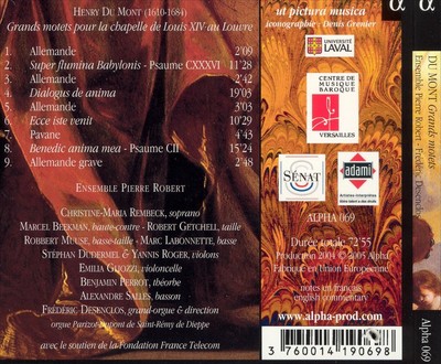 HENRY DU MONT: GRANDS MOTETS POUR LA CHAPELLE DE LOUIS XIV AU LOUVRE NEW CD