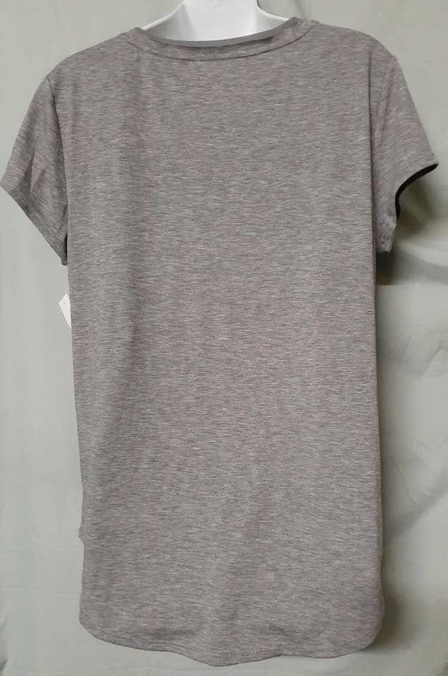 Top de pijama gris jaspeado Alfani SOLO manga gorra grande 44" BUSTO  Foto 4 de 4