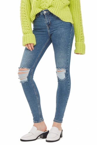 TOPSHOP Jamie Rip High Waist Skinny 