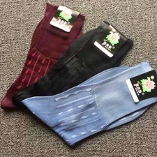 5 Pairs Men Silk-like Sheer Socks Silk Feel Nylon Silky Smart Business Retro Set
