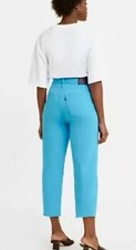 Levi's Made  Crafted BARREL CROP Spring Jeans Women's 28 Organic Cotton       