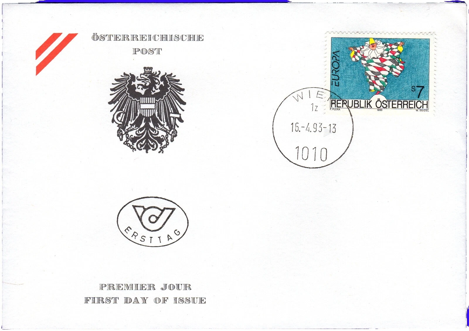 Mint Never Hinged/MNH First Day Cover Austrian Stamps