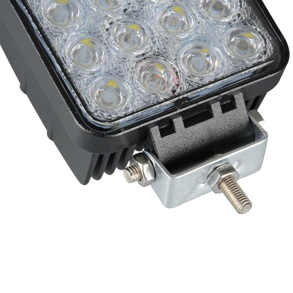 FOREHILL 2 X 12V 24V Luci Da Lavoro A LED, 16 LED, 48W, Luci Da Lavoro A Led 16 Led 48w Luci Da Lavoro Fuoristrada Ip67 Impermeabili Per Trattori Motociclette Auto Camion Atv Suv 48w 84717680 - Foto 3
