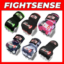 Guantes de gel de boxeo, MMA, guantes de agarre con envolturas para manos, guantes internos, par UFC