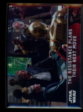 2016 Topps Chrome Star Wars #78 The Resistance Plans Their Next Move Refractor